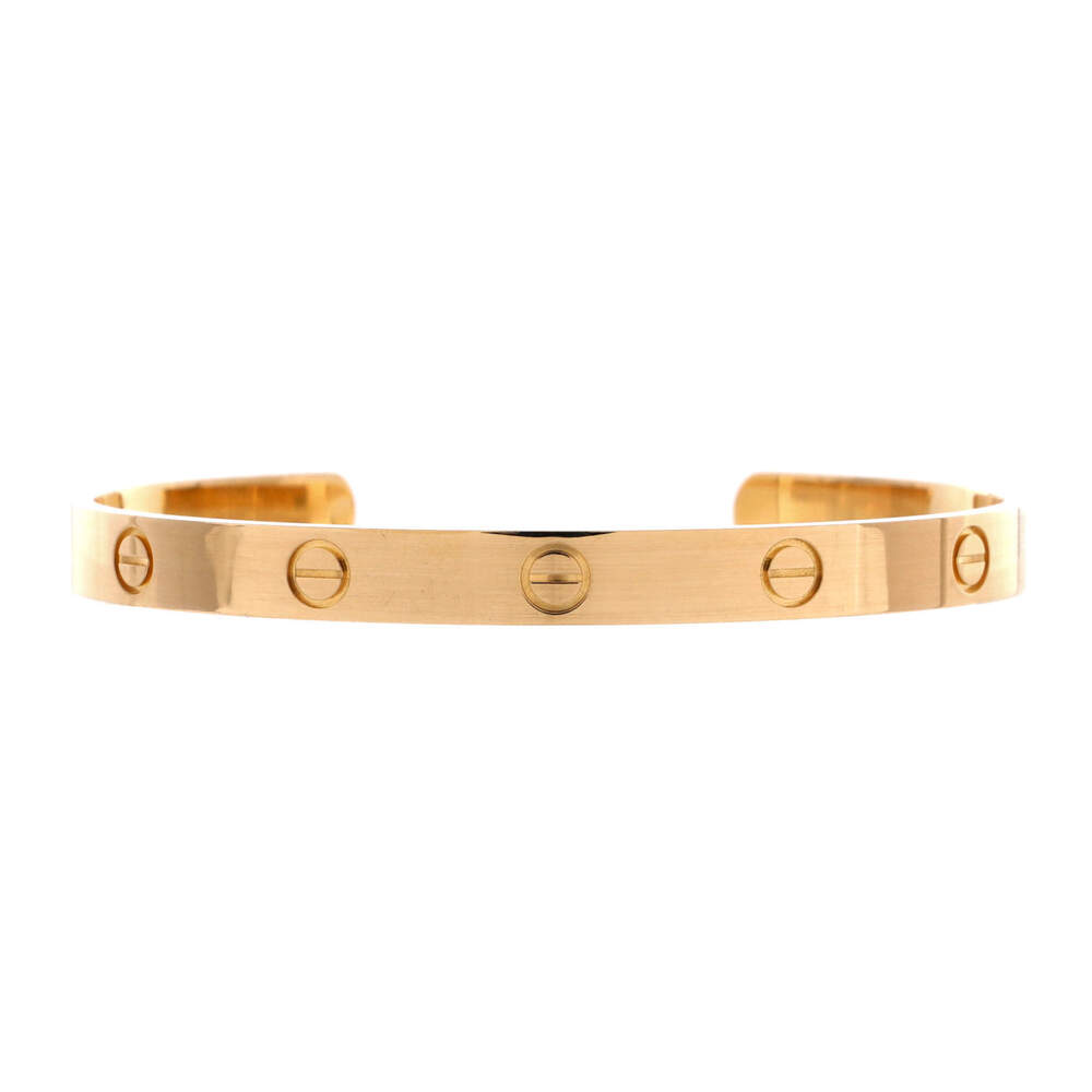 Cartier Love Cuff Bracelet 18K Yellow Gold